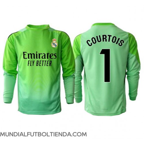 Camiseta Real Madrid Thibaut Courtois #1 Portero Segunda Equipación Replica 2025-26 mangas largas Camiseta Real Madrid Thibaut Courtois #1 Portero Segunda Equipación Replica 2025-26 mangas largas